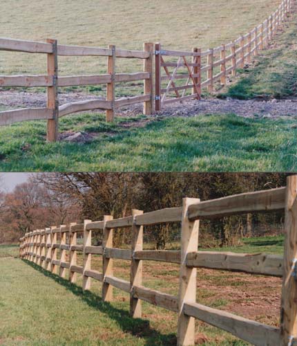 fencing up hill